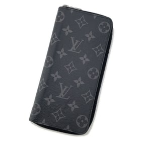 Louis Vuitton Monogram Eclipse Zippy Wallet Vertical M62295 Black