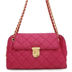 Prada Chain Shoulder Bag in Quilted Nylon BR4965 PRADA