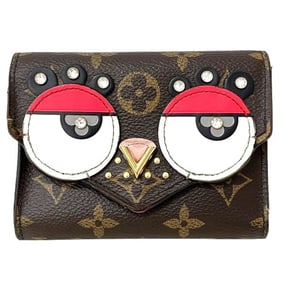 Louis Vuitton Monogram Portefeuille Victorine Bird Tri-fold Wallet M67244 Women's
