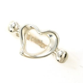 Tiffany Heart Silver Ring, total weight approximately 2.5g