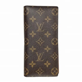 Louis Vuitton Monogram Portefeuille Brazza M66540 Long Bifold Wallet for Men and Women