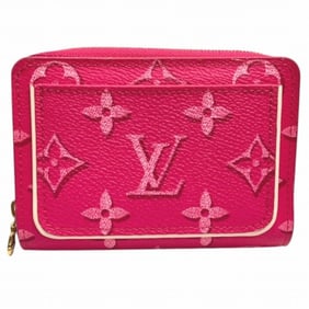 Louis Vuitton Monogram Portefeuille Lou M81472 Fuchsia Bifold Wallet for Women