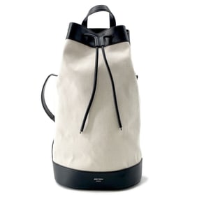 Jimmy Choo EVAN Backpack Canvas Leather 222EVAN JIMMY CHOO