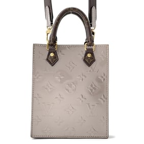 Louis Vuitton Monogram Vernis Petite Sac Plat Handbag M90564 2-way Shoulder Bag