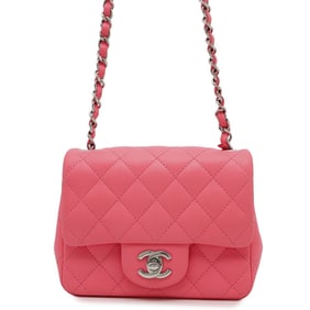 Chanel Chain Shoulder Bag Mini Matelasse Coco Mark Lambskin A35200 CHANEL
