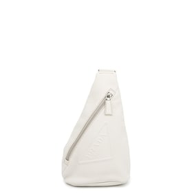 Prada Triangle Leather Body Bag 2VZ098 PRADA White