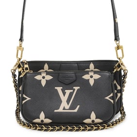 Louis Vuitton Two-Tone Monogram Empreinte Multi Pochette Accessoires Shoulder Bag M45777 Black