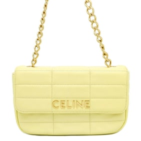 Celine Chain Shoulder Bag Monochrome 111273 CELINE Black