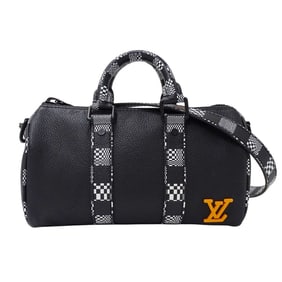 Louis Vuitton Damier Distorted City Keepall XS Mini Boston Bag in Black (M80202) for Men and Women
