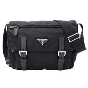 Prada PRADA shoulder bag for men and women, nylon, black, 1BD671