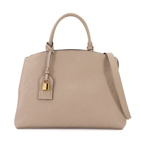 Louis Vuitton Monogram Empreinte Grand Palais MM 2-way Hand Shoulder Bag Leather Tourterelle M45833
