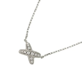 Chaumet Jeux de Liens Mini Diamond Necklace, 42cm, 18K White Gold (750)