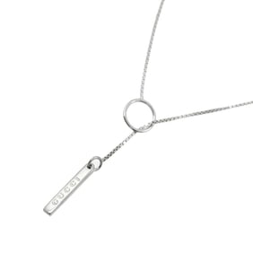 Gucci Lariat Necklace, 54cm, 18K White Gold, 750