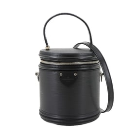 Louis Vuitton Epi Cannes 2-way hand/shoulder bag in leather and noir finish, model M52226, with