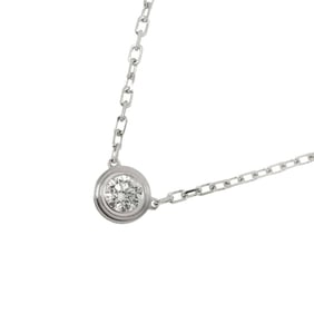 Cartier d'Amour Diamond Necklace, Large, LM, 45cm, K18 WG White Gold 750, Diamant Léger Necklace