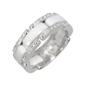 CHANEL Ultra #52 Diamond Ring, Medium, 18K White Gold, Ceramic 750, ULTRA Ring