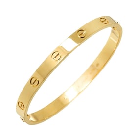 Cartier Love Bracelet #18 K18 YG Yellow Gold 750 Bangle