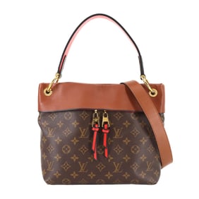 Louis Vuitton Monogram Tuileries Besace 2-way Hand/Shoulder Bag in Camel Leather, M43157