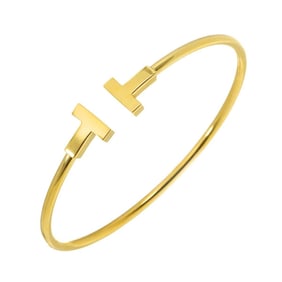 Tiffany & Co. T Wire Bracelet, 16cm, 18K Yellow Gold (750)