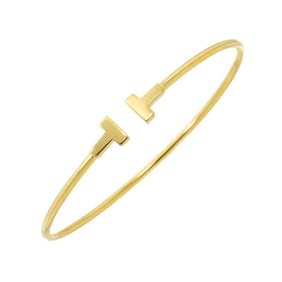 Tiffany & Co. T Wire Bracelet, 16cm, 18K Yellow Gold (750)