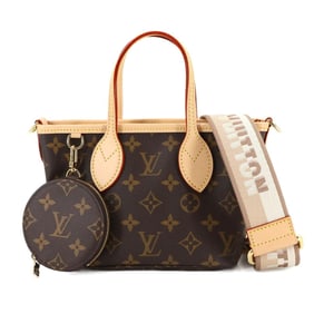 Louis Vuitton Monogram Neverfull BB 2-way Tote/Shoulder Bag, Brown/Beige, M46705, RFID