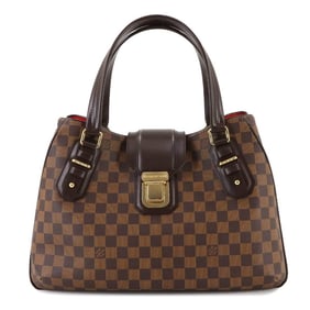 Louis Vuitton Damier Greet Ebene Tote Bag N48108, Gold Hardware