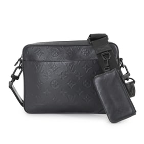 Louis Vuitton Monogram Shadow Duo Shoulder Bag in Black Leather, M69827 Messenger