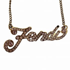 Fendi rhinestone necklace for women
