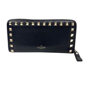 Valentino Rockstud Zip Wallet LW2P0645BOL Women's Long