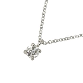 Tiffany & Co. 40cm Platinum Diamond Solitaire Necklace