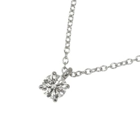 Tiffany & Co. 40cm Platinum Diamond Solitaire Necklace