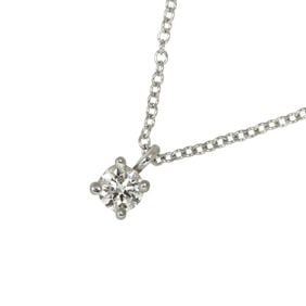 Tiffany & Co. 40cm Platinum Diamond Solitaire Necklace