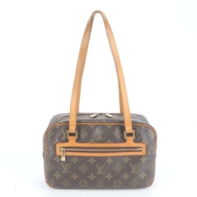 Louis Vuitton Monogram Cite MM M51182 Leather Shoulder Bag/Tote Bag/Handbag for Women
