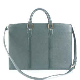 Louis Vuitton Taiga Porto Document Rozan Leather Shoulder Bag for Men
