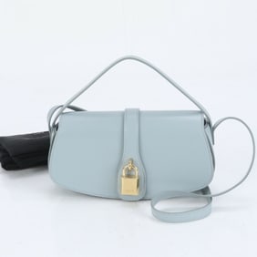 Celine Taboo Leather Shoulder Bag/Tote Bag/Handbag with Gold Cadena Detail (10I593DQ1.07IC) for