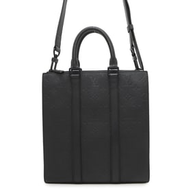 Louis Vuitton Monogram Taurillon Sac Plat Cross Handbag M59960 LOUIS VUITTON 2-way Black