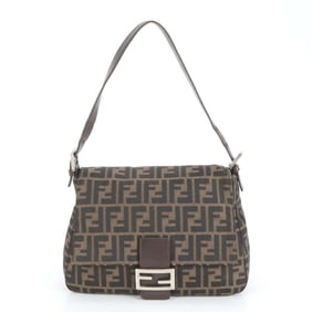 Fendi Zucca Mamma Bucket Leather Shoulder Bag/Tote Bag/Handbag 26325 Women's