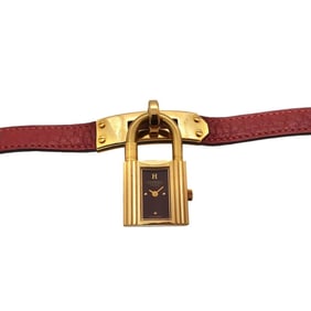 Hermès Kelly Watch, Women's, Bordeaux Quartz Watch with Cadena