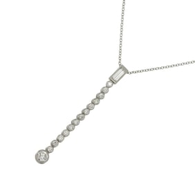 Tiffany & Co. Jazz Diamond Drop Necklace, 42cm, Platinum