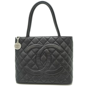 Chanel Reissue Tote Women's Handbag A01804 Caviar Leather Black