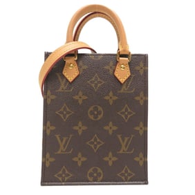 Louis Vuitton Petite Sac Plat Women's Handbag M81295 Monogram Brown