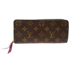 Louis Vuitton Portefeuille Clemence Women's and Men's Long Wallet M60742 Monogram Fuchsia (Pink)