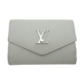 Louis Vuitton Portefeuille Rock Mini Initial "Y.O." Women's Tri-fold Wallet M68482 in Snow Calfskin