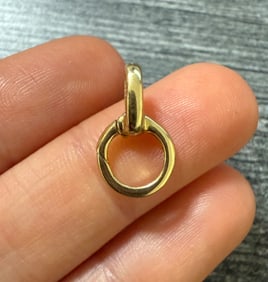 Push In Charm Holder in 14K Gold