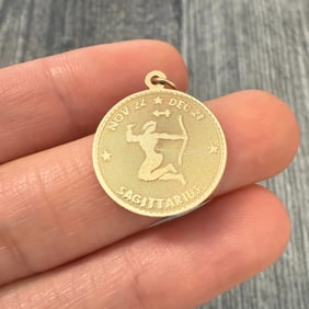 Vintage 14K Gold Sagittarius Zodiac Charm
