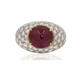 8.61 Carat Burma Ruby Ring