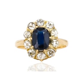 18k Edwardian Period Sapphire Ring