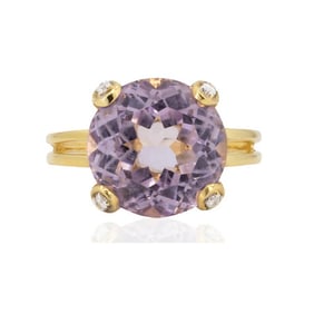 18k Amethyst Ring