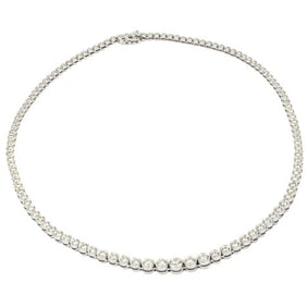 18k Graduated Diamond Necklace