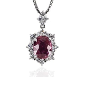 Pink Sapphire Necklace